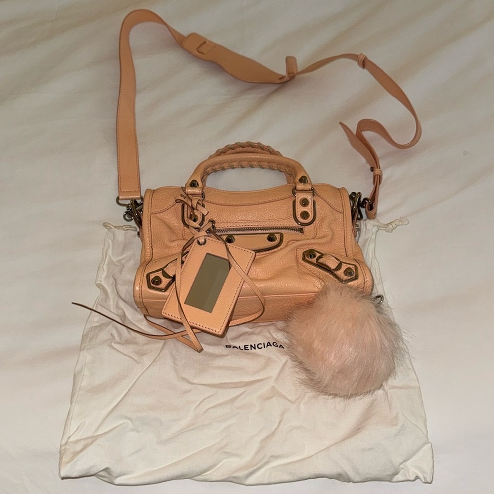 Balenciaga Mini City Bag in Rose Peach 🎀🍑💖🌸 - Picture 15 of 17